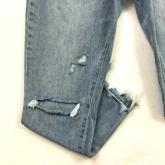 Insane Gene High Waist “Mom” Distress Cutout Hem Tapered Ankle Jeans Size 5/26 - Picture 4 of 15